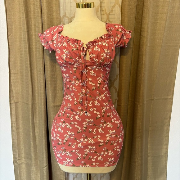 Dresses & Skirts - #0012 Paradise Usa Pink Floral Dress, size S